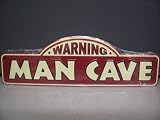 #DC85029 Embossed Metal Warning Man Cave Street Sign