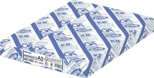 KOKUYO KB用紙(共用紙)(FSC認証)(68g) A3 500枚 KB-18N