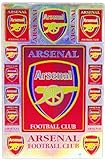 アーセナル エンブレム( 紋章 ロゴ) ラメタイプ ステッカー(Arsenal Sticker / イングランド サッカー フットボール) L サイズ ( Aタイプ)
