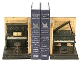 SI 91-3708 Pair Dueling Piano Bookends