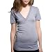 American Apparel - Tri-Blend Short Sleeve Deep V-Neck (TR456W)