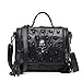 Jonon Women's Genuine Leather Sheepskin Studded Skull Shoulder Bag Crossbody Bag