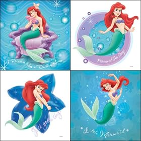Ariel Reflections 4-Piece Self-Stick Wall Art