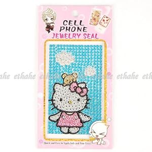 Hello Kitty Mobile Phone Sticker Skin Cover Blue