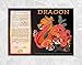 Asian Oriental Chinese Zodiac Poster Year of the Dragon: Birth Years 1916 1928 1940 1952 1964 1976 1988 2000 2012