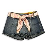 It Jeans - Girls Denim Skort, Blue, Pink