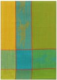 Waffle Weave 100% Cotton Horse Mustard Yellow Dishtowel 18" X 28" Set / 6