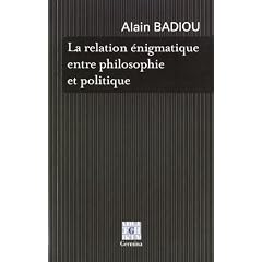 La relation �nigmatique entre politique et philosophie