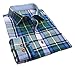 XQS Mens Point Collar Flannel Button Down Shirts Of Various Colors