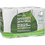 Seventh Generation Bathroom Tissue, 2-ply, 300 Sheets, 12-Count (Pack of 4)