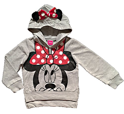 Disney Minnie Mouse Little Girls Lightweight Hoodie Shirt