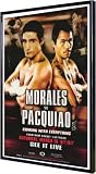 Erik Morales vs Manny Pacquiao 11"x17" Framed Poster
