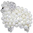 Pugster White Sheep Brooch