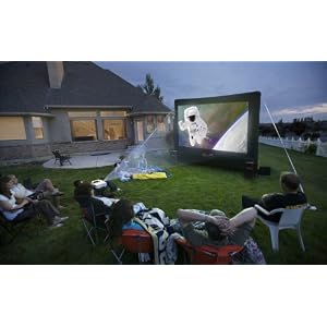 Cinebox 12x7 Backyard Theater System w/ 166 inch screen