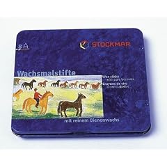 Stockmar - 31000 Wachsmalkreiden Bienenwachs 83mm wasserfest 8St�ck in Metalletui