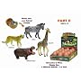 4-D Wild Animal Puzzle, Part 2, (Pack of 4)