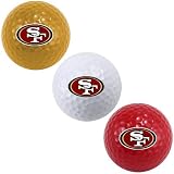 NFL San Francisco 49ers 3-Pack Team Color Golf Balls