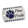 Bling Paw Print Pride Dog Tag Necklace 12-pk.