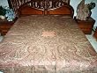 Light Pink Pashmina Jamavar Indian Bedspread Bedding Couch Throw King/queen 108"