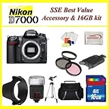Nikon D7000 16.2mp Dx-format Cmos Digital SLR with 3.0-inch LCD (Black) wit ....
