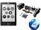 UltimateAddons Worldwide Travel Charging Kit with Emergency Battery Plug for Kobo Touch Edition
