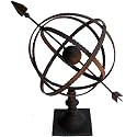 Garden Arrow Wrough Iron 24 Armillary Sphere Sundial