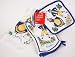 Swedish Kitchen Set - 2 Cooking Mittens, 1 Pot Holder, and 1 Towel