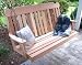 5' Red Cedar Straightback Porch Swing