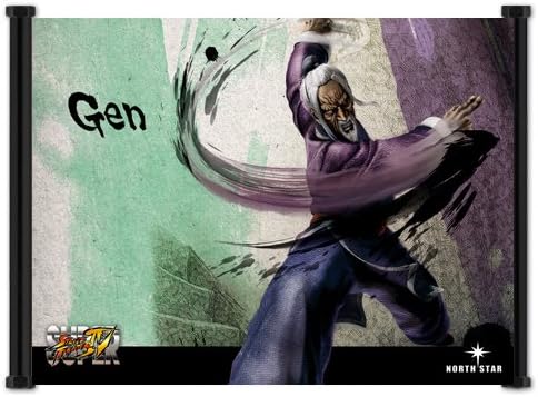 Super Street Fighter 4 Game Gen Fabric Wall Scroll Poster (21x16) Inches