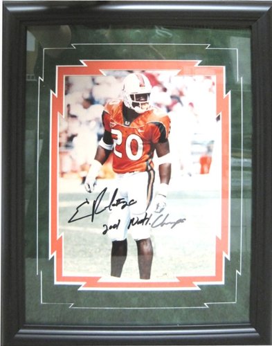 Ed Reed Autographed/Signed 8x10 Framed Photo