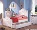 Full Size Bed with Trundle in Antique White Finish