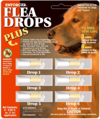 Zep #FDP6 6PK .03OZ Dog Flea Drop