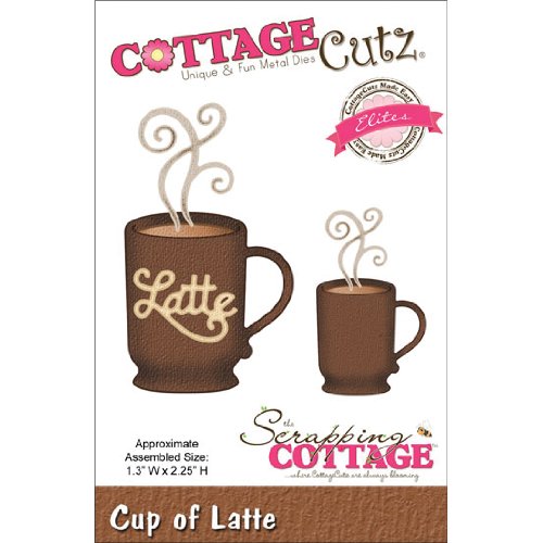 CottageCutz Elites Die Cuts, 1.3 by 2.25-Inch, Cup of Latte