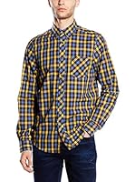 Ben Sherman Camisa Hombre (Azul)