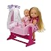 Simba 105736242 - Evi Love  Doll Cradle, Puppe mit Baby, inklusive Zubeh�r, 2 - sort.