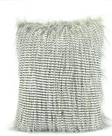 Urbanlife Faux Fur Occasional Decorative Pillow Cushion Cover , Incanus