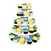 The Smart Baker NEW Quick and Easy 2 in 1 Round Cupcake Tower Stand - Reusable as 3 or 5 Tier Cupcake Stand - Holds 90+ Cupcakes