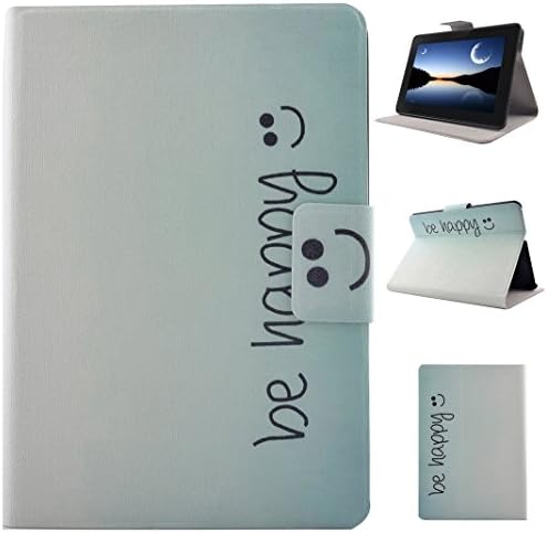 HappyJacky® Case for Amazon Kindle Fire HDX 7,[2013 Release] PU Leather Pattern Cover Folio Flip Wallet Stand Tablet Case Cover for Kindle Fire HDX 7"(3rd) (Smile Face Be Happy)
