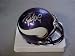 Brett Favre Hand Signed Autographed Minnesota Vikings Riddell Football Mini Helmet w/ Photo of Signing