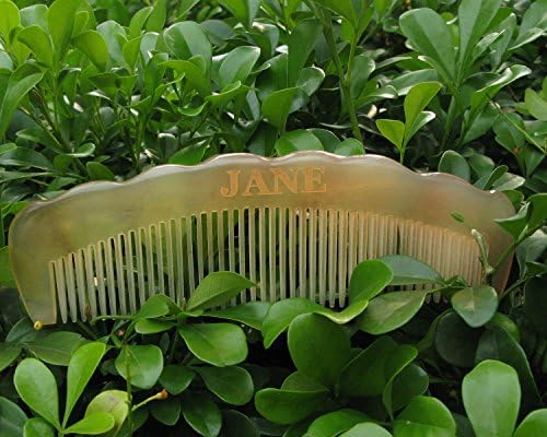 Kars Hair Combs Pocket Wide Tooth Comb Handmade Natural Horn Comb Corrugated Skid