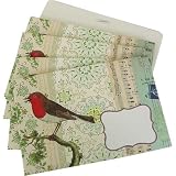 Robin Cavallini Set of 8 decorative envelopes with window