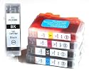 Canon CLI521, PGI520, WITH CHIP - Multipack Set of 5 Canon Compatible Printer Ink Cartridges for CANON PIXMA iP3600 iP4600, iP4700, MP540, MP 550, MP560, MP620, MP630, MP640, MP980, MP990, MX860 Printer Inks PGI 520BK, CLI 521Y, CLI 521M, CLI 521C, CLI 521BK,) High Capacity Inks