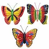 3 Butterflies Tropical Haitian Metal Art Home Room Yard Decor ~ Breeze On In Sales