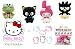TY Beanie Babies Hello Kitty My Melody Keroppi Chococat Badtz-Maru 4 Sanrio toys w/ Free sticker & Beanie Bandz
