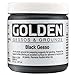 Golden 0003560-5 Acrylic Black Gesso Jar, 8 oz