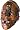 Halloween New Licensed Slipknot Maggot 1/2 Half Mask Adult Standard