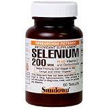 Sundown Selenium 200 mcg, Xtra, With Vitamin C and Bioflavonoids, 60 Tablets (Pack of 4)