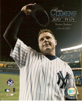 Roger Clemens 300th Win Yankees 8x10 Photo