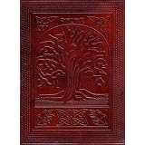 Celtic Tree of Life Handmade Leather Journal 8x6 by David Friedman
