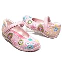 KIDS , Mädchen Spangenschuhe, multicolour Stickereien, rosa/pink